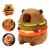 Colaj cu Jucăria de pluș ABYZ™ Capybara Burger, 20cm Animal umplut maro