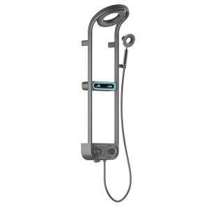 Leziter Tropic дигитален душ комплект с термостатичен смесител, сив - Leziter Комплект за душ