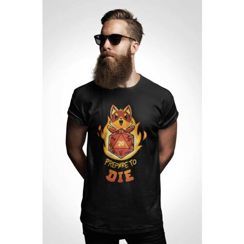 D&B Férfi/Unisex Póló GM00007 Prepera Fekete-Méret XL 130594166 - Divat és öltözködés