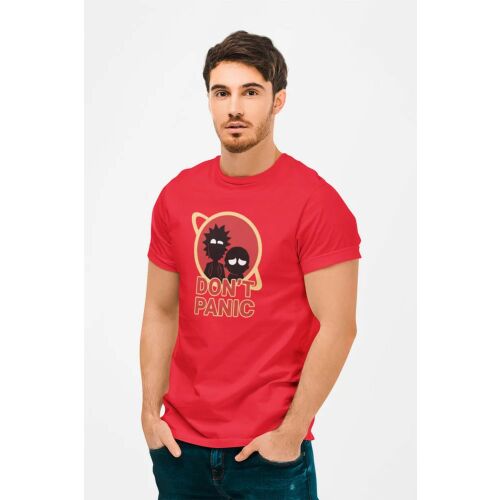 D&B Férfi/Unisex Póló MO00048 RickAndMorty Piros-Méret 5XL 130595792 - Divat és öltözködés