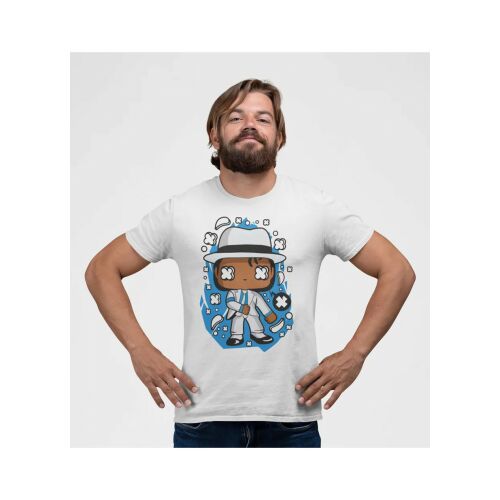 D&B Férfi Unisex Póló PC00019 Michael Jackson Fehér-Méret L 130597725 