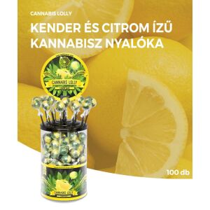 Cannabis Lemon Haze Lollies – Display Container (100 Lollies) 130601141 - Cukorka