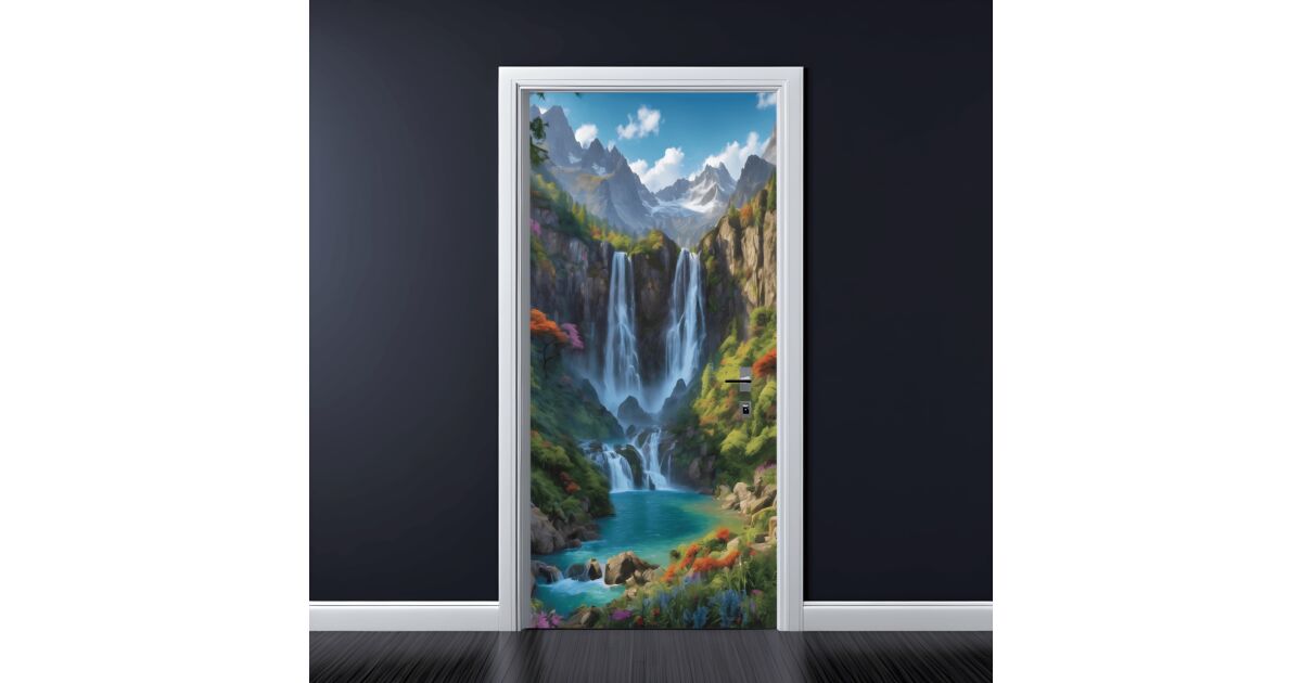 Folie imprimata color pentru decor Usa, dimensiune 200 x 90cm, model: AVX-DR27 130603990