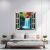 Naklejka na ścianę 3D z wodospadem VIEW TO HAVEN, 125x110cm, dekoracyjna naklejka ścienna