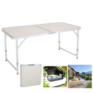 Masa pliabila pentru picnic cu cadru din aluminiu si blat MDF, depozitare compacta - Camping & Drumeții