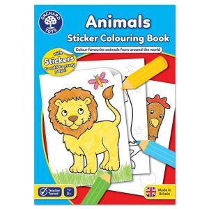 Carte de colorat cu activitati in limba engleza si abtibilduri Animale ANIMALS 130607854