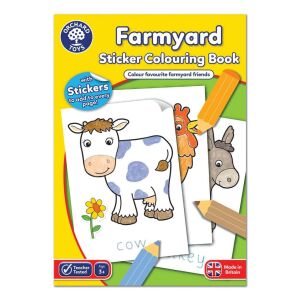 Carte de colorat cu activitati in limba engleza si abtibilduri Ferma FARMYARD 130607869