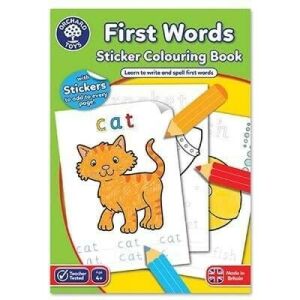 Carte de colorat cu activitati in limba engleza si abtibilduri Primele cuvinte FIRST WORDS 130607907