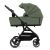 Kinderkraft Yoxi 3-in-1 Mistic Green stroller with bassinet, isolated