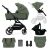 Kinderkraft Yoxi 3-in-1 stroller with accessories: car seat, bag, foot cover