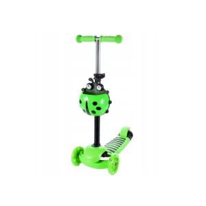 Malplay Ladybug Scooter Type 3 Wheels zöld