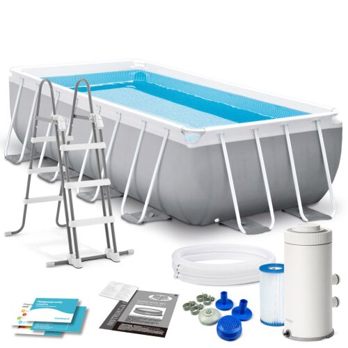 Keretes kerti medence 400 x 200 x 100 cm 4 az 1-ben INTEX 26788 130633093