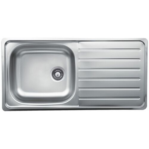 EVIDO Typon XL 6S rozsdamentes mosogató, egymedence, csepegtető, 100 x 50 cm, 3 1/2" lef., natúr 178127129 - Evido