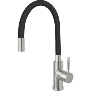 Ferro Zumbia Inox Küchenarmatur stehend schwarz (BZA4BSS) 141584251 - Wasserhahn