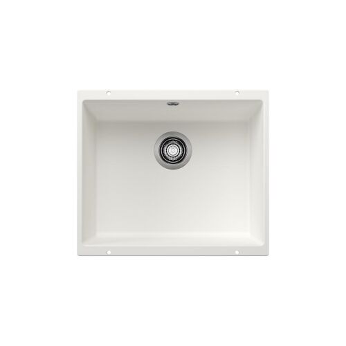 Felülnézet a Blanco Rotan 500-U fehér Silgranit mosogatótálcáról