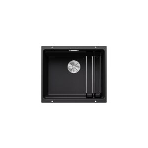 BLANCO ETAGON 500-U Silgranit mosogatótálca, fekete, tartozékokkal, excenter nélkül
