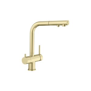 BLANCO FONTAS-S II szatén arany konyhai csaptelep kihúzható fejjel - Blanco