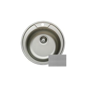 LIVINOX RONDO 145 rozsdamentes acél mosogató, karcálló szövetmintás - Livinox