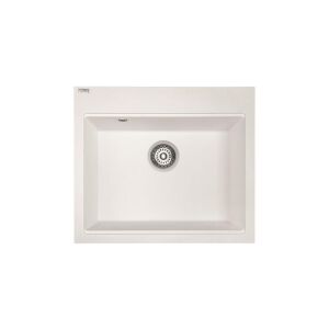 Laveo TAU  fehér gránit mosogatótálca 57x50 SRT_610Y