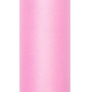 Dekoranyag, tüll, 30CM, 9M, világos rózsaszín 130643119 - Textil méteráru