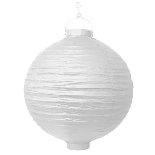 Fehér papír lampion, 20 cm átmérőjű, party dekorációhoz - Otthon és kert