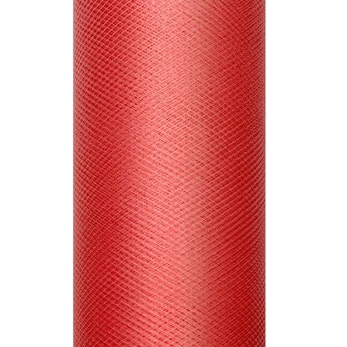 Dekoranyag, tüll, 30CM, 9M,  piros 130643197 - Textil méteráru