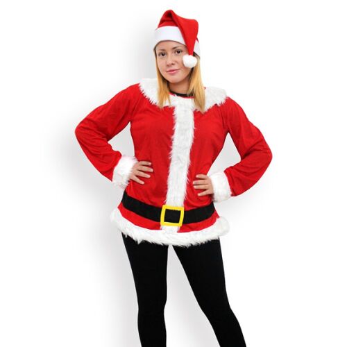 Mikulás unisex jelmez szett Mikulás sapkával és felsővel