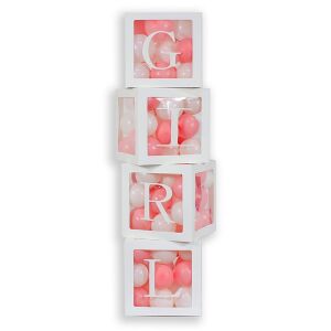 Léggömb dobozok betükkel, GIRL, 140 cm 130643575 - Lufi