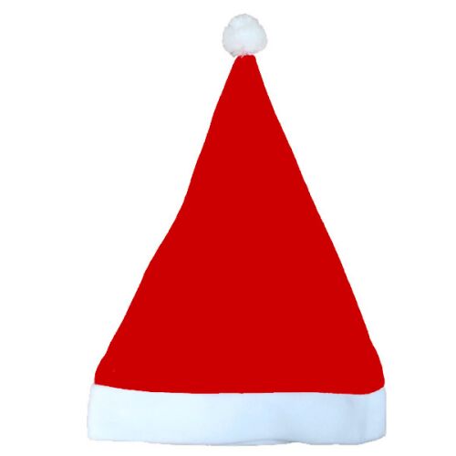 Mikulás sapka, kicsi - Piros plüss Mikulás sapka gyerekeknek