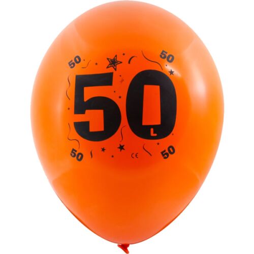 Lufi, évszámos (50) 10 db/csomag/vegyes színekben