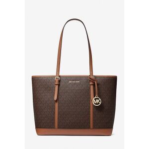 Michael Kors Jet Set braune Logo-Tragetasche - Handtaschen