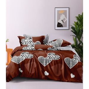 BEILAI barna-fehér szív mintás 6 részes ágyneműhuzat garnitúra ágyon - Ágynemű - ifjúsági és felnőtt