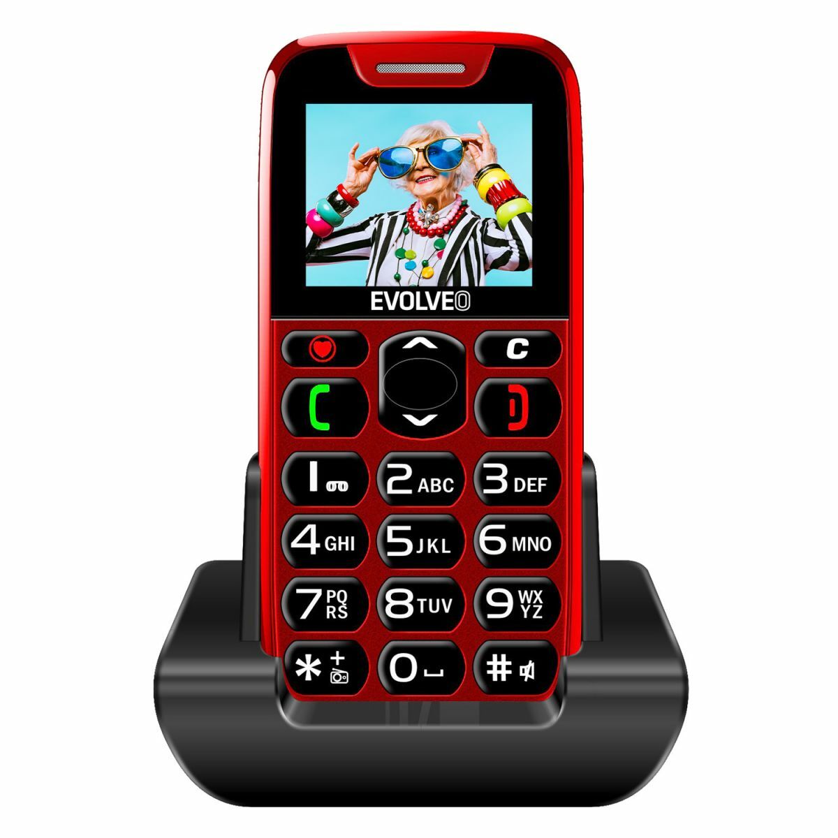 EVOLVEO EP-501 Red / Easy Phone