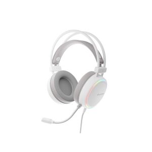 Genesis Neon 613 G2 white gaming headset with RGB lighting and microphone - Gaming headset