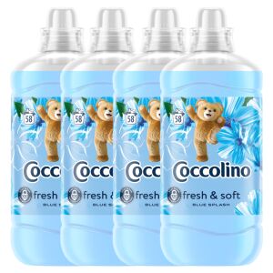 Coccolino Fresh & Soft Blue Splash koncentrat za omekšavanje rublja, 4 boce, 232 pranja - Coccolino Tekući omekšivač rublja