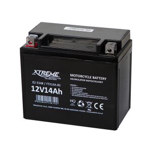 Xtreme 12V 14Ah Motorkerékpár Akkumulátor, YTX14A-BS helyettesítő - Akkumulátor