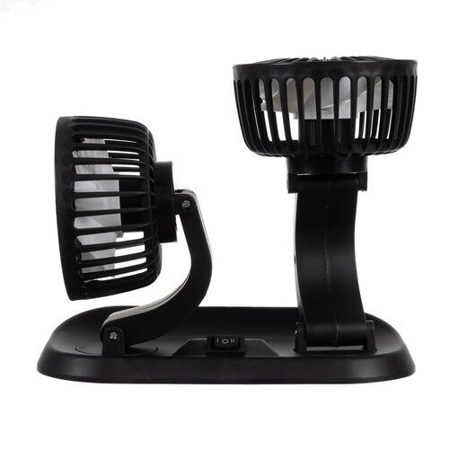 Dupla 24V dupla fejű autós ventilátor, oldalnézet