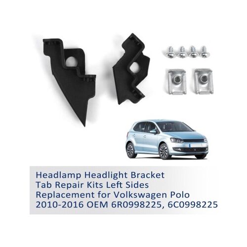 VW Polo Fényszóró Javítókészlet - Jobb Oldal Szerelési Kellékekkel
