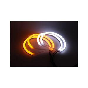 Inele COTTON LED Angel Eyes cu două culori pentru BMW X3 E83, Alb și Chihlimbar - Lumini auto