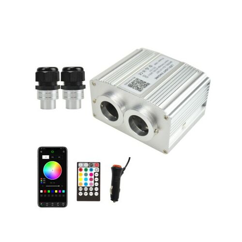 Motor de lumină LED Twinkle RGBW 16W cu ieșire dublă, aplicație și telecomandă pentru tavan cu cer înstelat