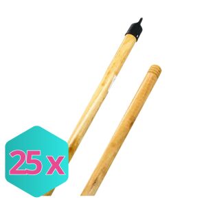 Nyél fa 120cm, lakkozott KARTON - 50 db 130668155 - Takarító Eszközök