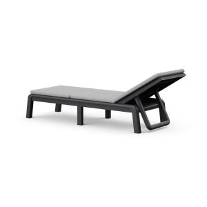 Keter Mallorca Graphit Sonnenliege mit verstellbarer Rückenlehne, Studioaufnahme - Sonnenliegen & Liegestühle