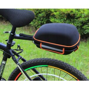 Taška na bicykel s úchytom na sedlovku 28x19x17 cm, 10 l, polyester, zadná taška s hliníkovou výstuhou, čierna 140815482 - Sersimo