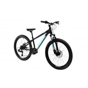 Capriolo LC KID 240 24 colos gyerek kerékpár, fekete és kék, ferde nézet - Sport & Szabadidő