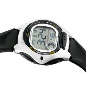 Casio LW-200-1A digitális gyerek karóra, fekete műgyanta szíj, szögletes nézet - Baba & Gyerek divat