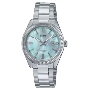 Casio női karóra LTP-1302DS-2AVDF, acél szíj, kék gyöngyház számlap, 30 mm 130671911 - Casio