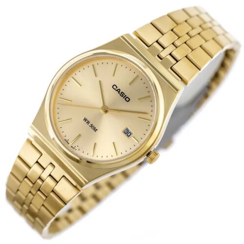 Casio MTP-B145G-9A férfi karóra, rozéarany számlap, arany acél, WR50 130672035