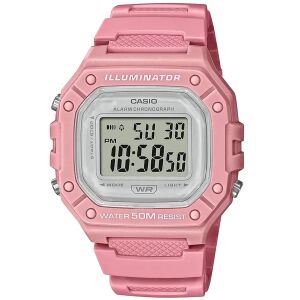 Casio W-218HC-4A uniszex digitális karóra rózsaszín WR50 LED 130672032 - Casio