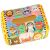 Top view of Montessori sensory tissue box toy with animal illustrations