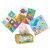 Montessori sensory tissue box and cloths with patterns